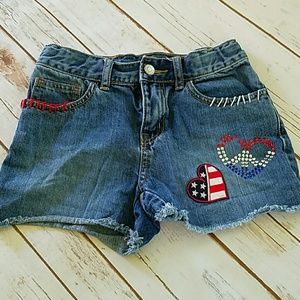 Girls denim shorts size 10. EUC